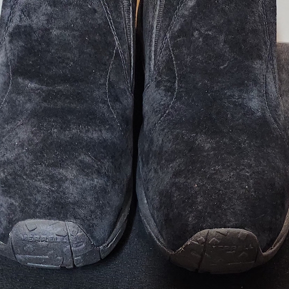 Merrell Men's Jungle Moc In Midnight Suede Slip-On Loafers Size 12 - Picture 2 of 5